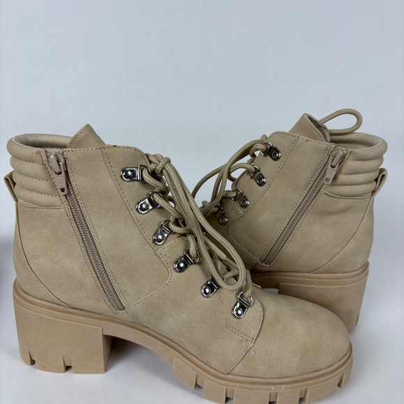 Sun Stone, Rutheep Faux Leather, Round Toe, Low Ankle Lug Bootie Women’s 10 - Picture 8 of 10